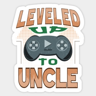 Leveled Up To Uncle Gaming Console Sticker